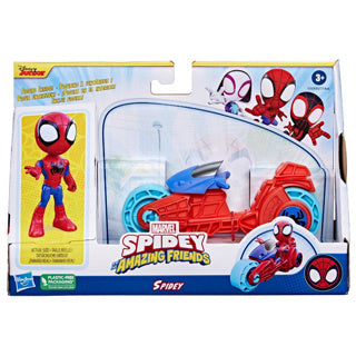 Hasbro spidey y amigos asistente de motocicleta | 2 piezas