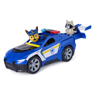 Patrulla canina - búsqueda y rescate - vehículo de persecución con función de retroceso de 2 figuras - vehículos de juguete