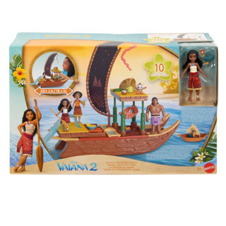 Bote de muñeca pequeña de vaiana
