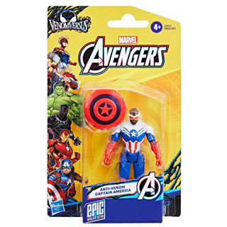 Marvel avengers 10 cm figure venom captain america | 3 stuks