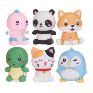 Sorpresa in vinile con figa kawaii 8 cm 6 asst | 12 pezzi