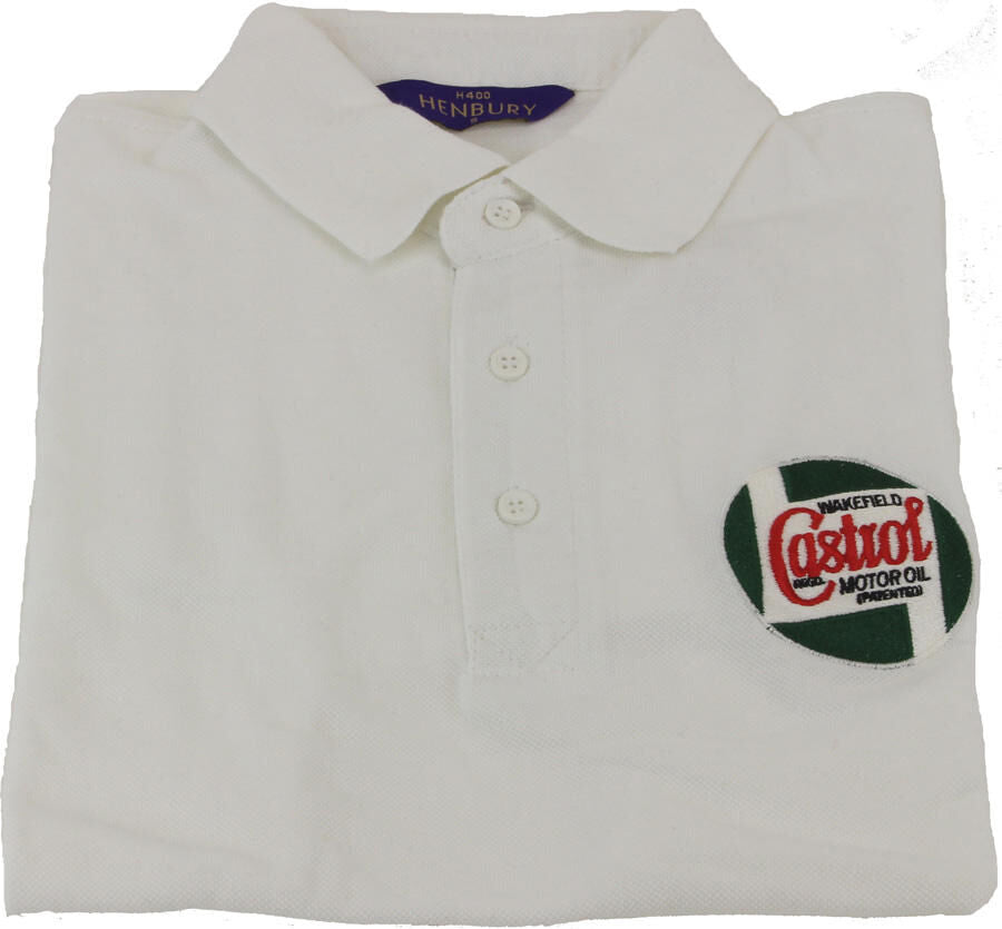 Castrol Classic Polo Shirt Shirt Classic White Gr. L 50
