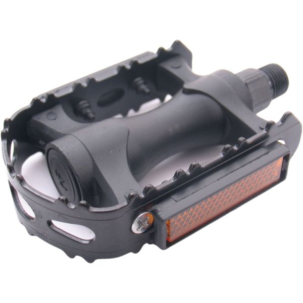 Edge pedal set MTB plastic with iron edge black