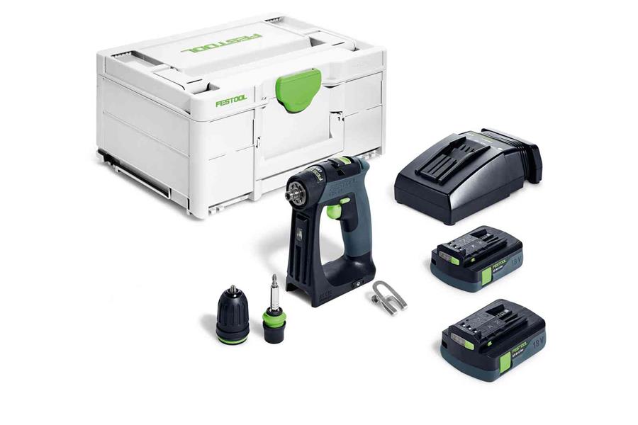 Trapano avvitatore a batteria Festool cxs18 c3.0 plus