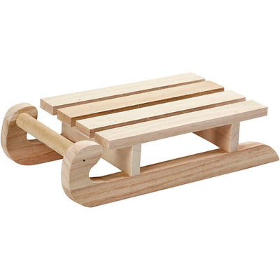 Trineo de la empresa Creativ, alto: 5 cm, largo: 19,5 cm, ancho: 10 cm, 1 pieza