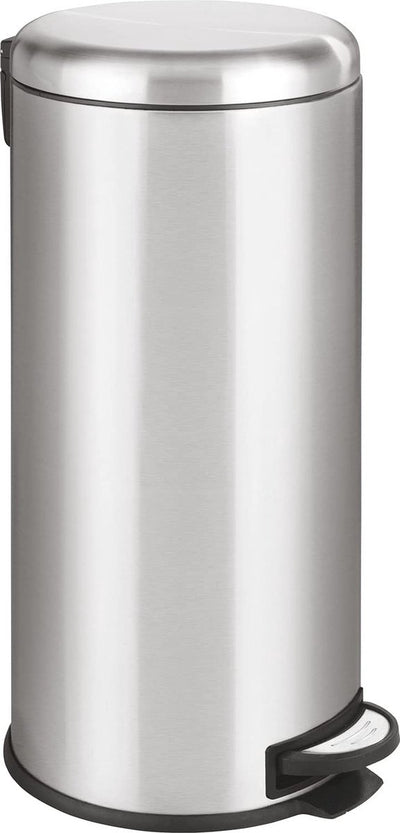 Wenko pedal bin Leman 30 liter stainless steel matt - easy close lid - waste bin - trash can - waste bin - rubbish bin - rubbish bin