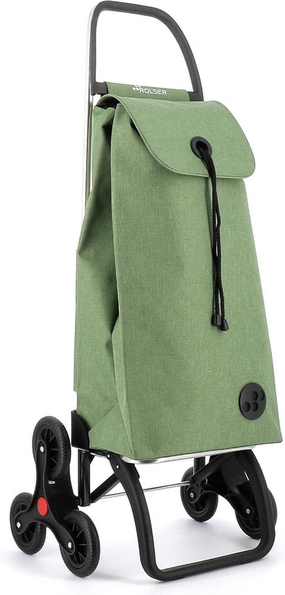 Rolser boodschappentroley i-max tweed 6 - trappenstijger - verde
