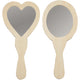 Creativ company versier je houten handspiegel, 2st. 25cm