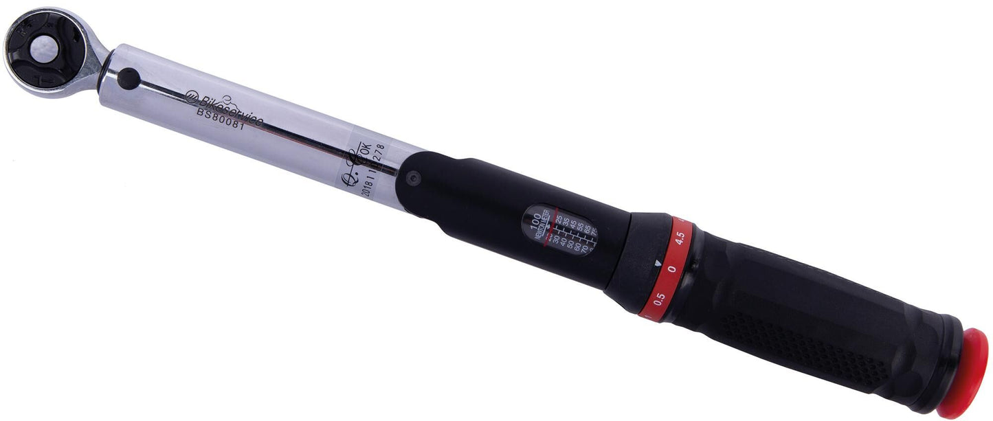 Bikeservice drehmomentschlüssel torque wrench bst 3 8 20-100nm umschlt l rdreh