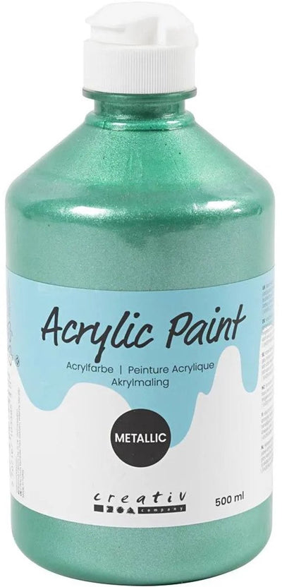 Vernice acrilica A-color metallizzata, metallizzata, verde, 500 ml 1 flacone