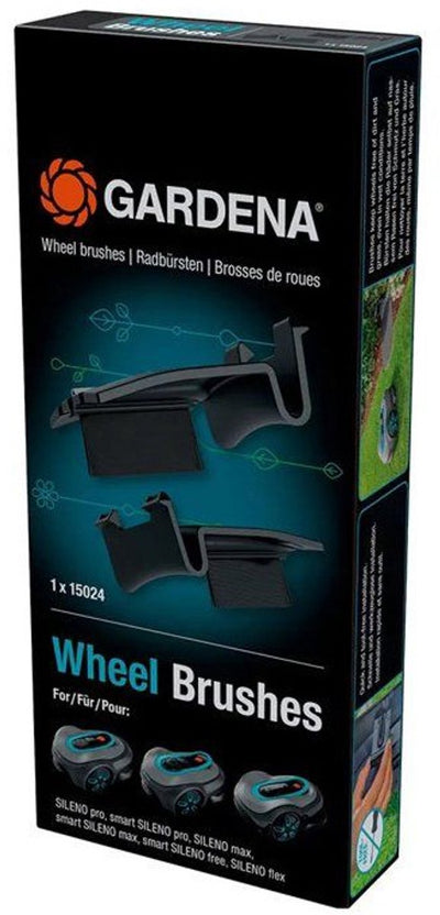 Gardena – wheel cleaning brushes – sileno max free sense – 2-piece