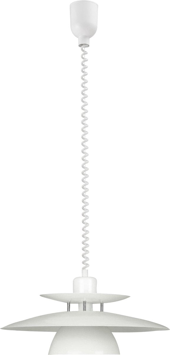 Eglo brenda - hanglamp - 1 lichts - ø430mm. - wit, chroom