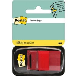 Indice post-it 680-1-ro 25mm rosso scrivibile facilmente rimovibile 50 fogli