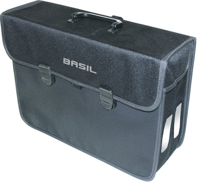 Basil Malaga XL - borsa per bicicletta singola, unisex, nero