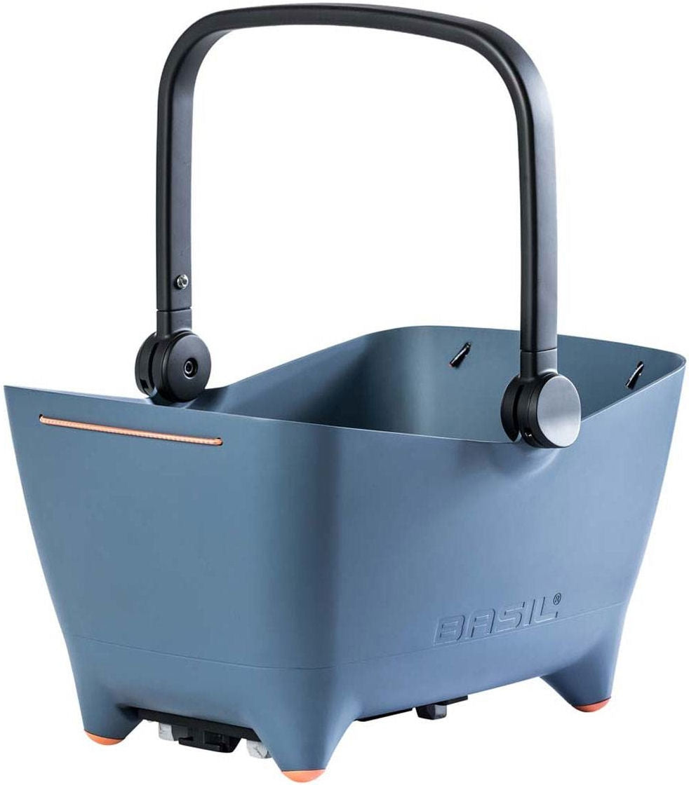 Basil Buddy Mik - Dog Bike Basket - Blue