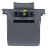 Basil City Shopper - fietsshopper, grijs melee, 14-16L, vegan leder, waterkerende vouwsluiting, reflectie