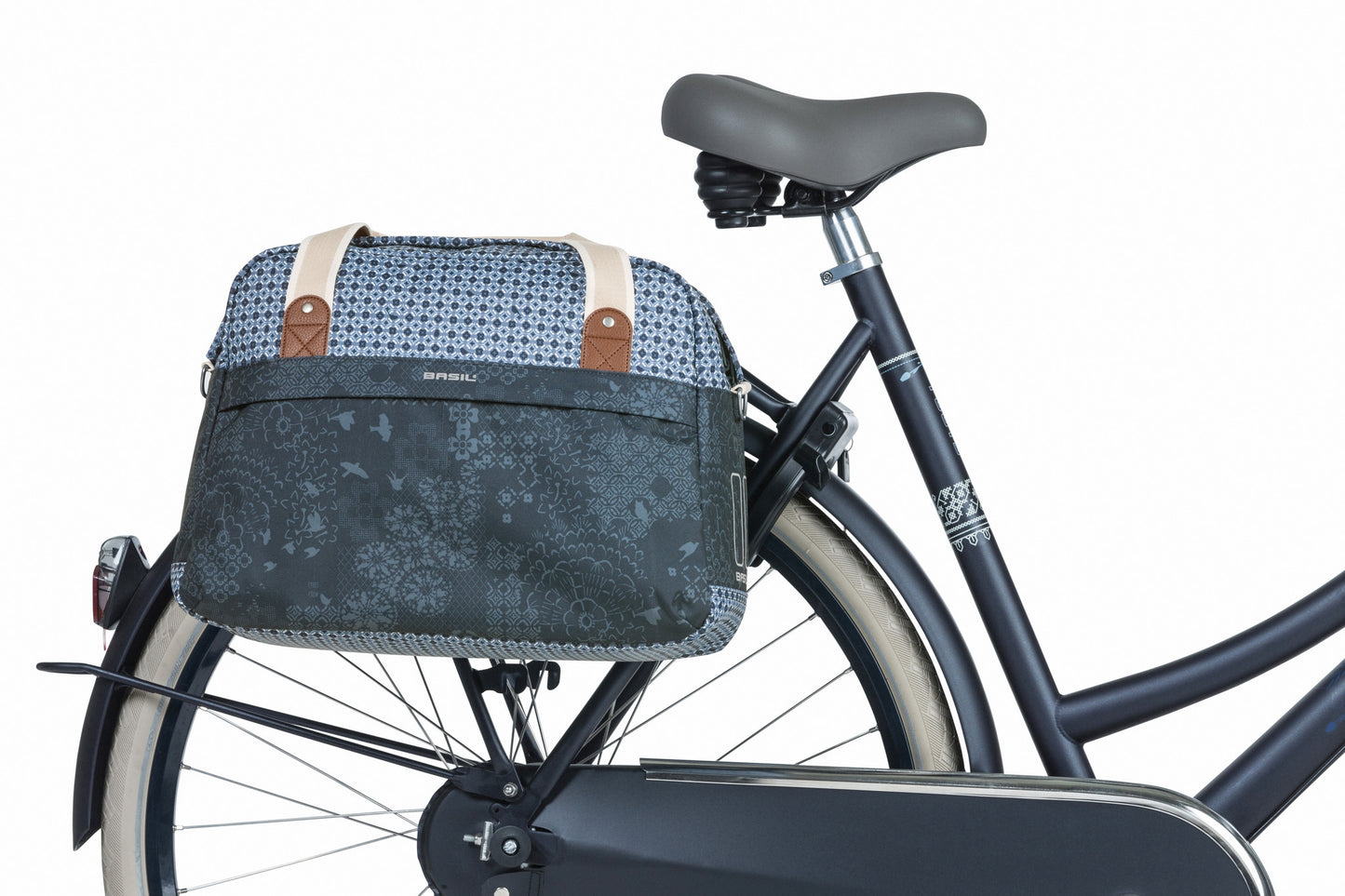 Bolso de hombro para bicicletas Basil Bohème: una bolsa de bicicleta azul (18L)