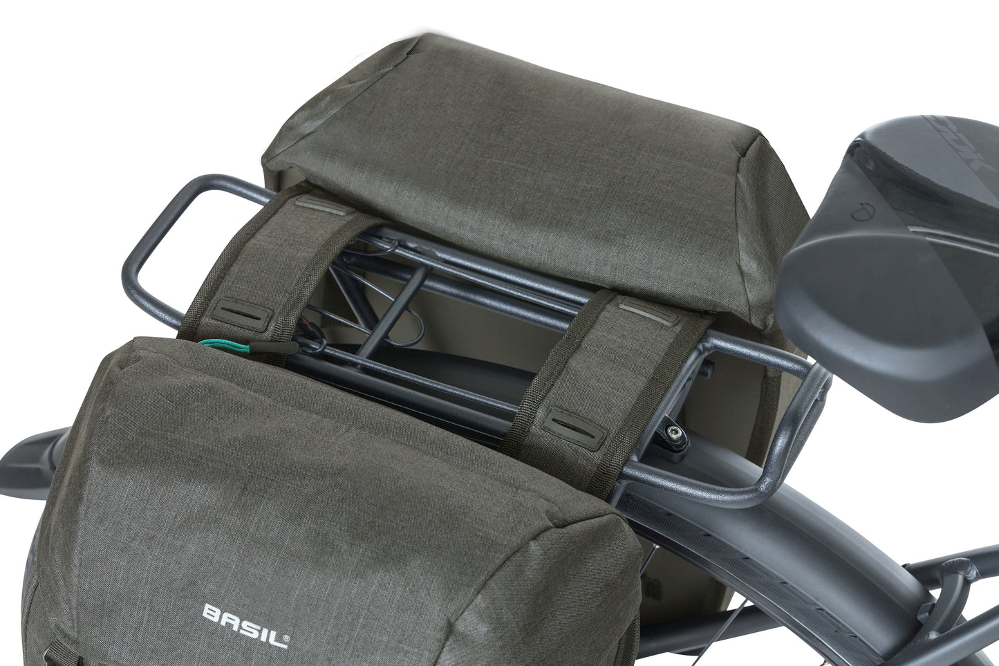 Basild Discovery365d Bag de bicicleta doble Melee negro