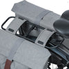 Basil Bolsa de bicicleta doble City Gray, repelente al agua, adecuado para bicicletas electrónicas, reflectantes, 28-32L