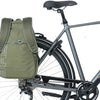 Basil Flex Flex Bicycle Mackpack -Verde, poliéster de alta calidad, correas de hombro acolchado, sistema de gancho -on