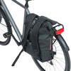 Basil Soho Nordlicht Bicycle Mochila - Mochila moderna negra con iluminación LED para bicicleta eléctrica para hombres para mujeres - impermeable - 17L - negro
