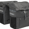 Bolsa de bicicleta doble Vigo - Sporty, Water -Disconecting, Negro Gris