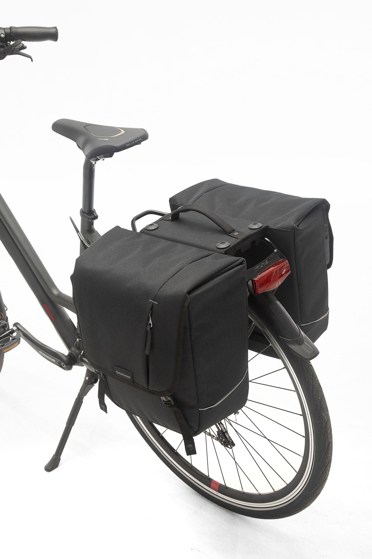 Nova doble - bolsa de bicicleta doble, agua -repelente, negro