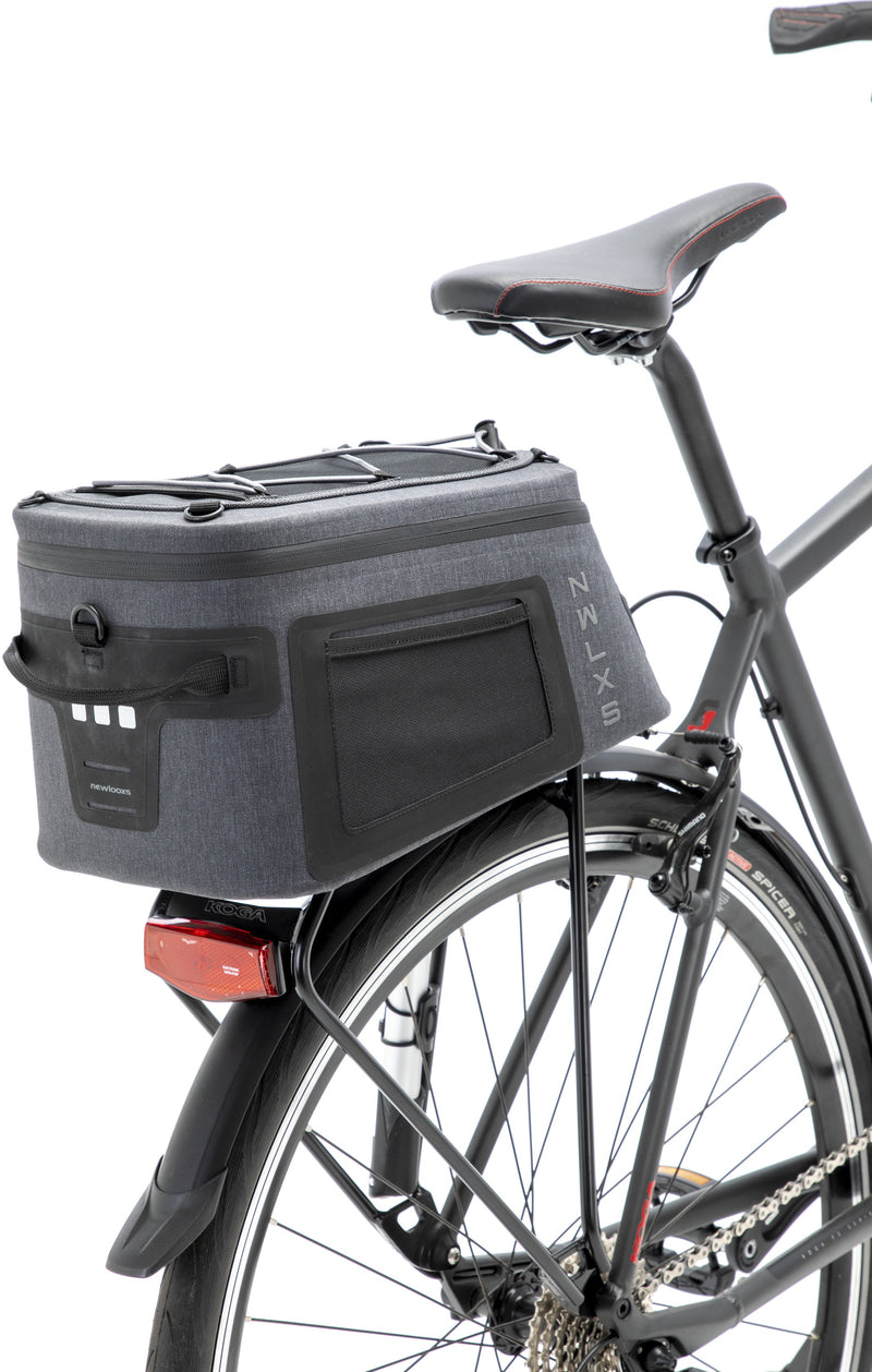 NUOVO LOOXS Varo Trunkbag - Borsa a tracolla impermeabile, 15L, racktime, grigio
