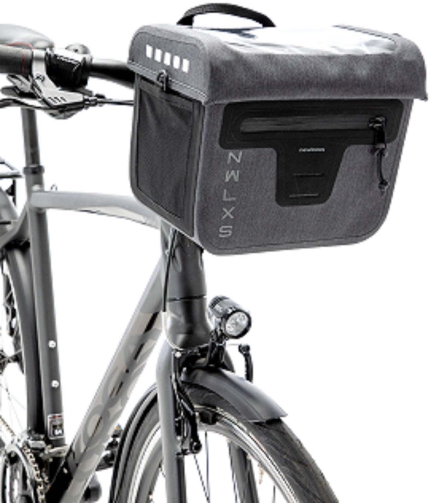 Nuova borsa per manubrio Varo Looxs - Nylon impermeabile - Grey - Bicycle