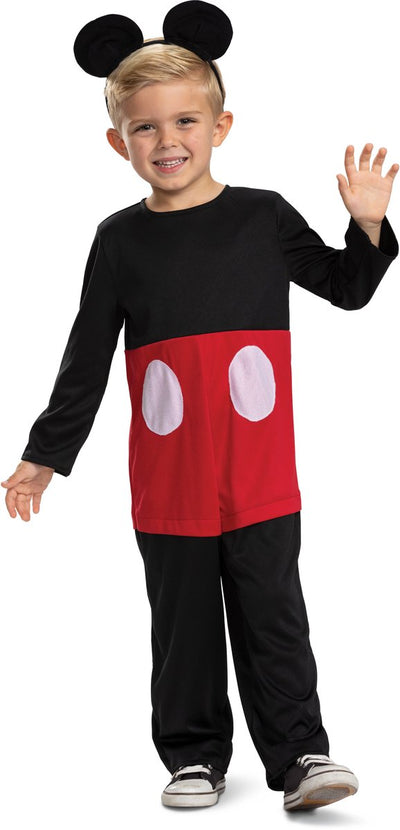 Travestimento disney - amici di Topolino cg prescolare, costume classico di Topolino, taglia s (5 - 6 anni), ragazzi