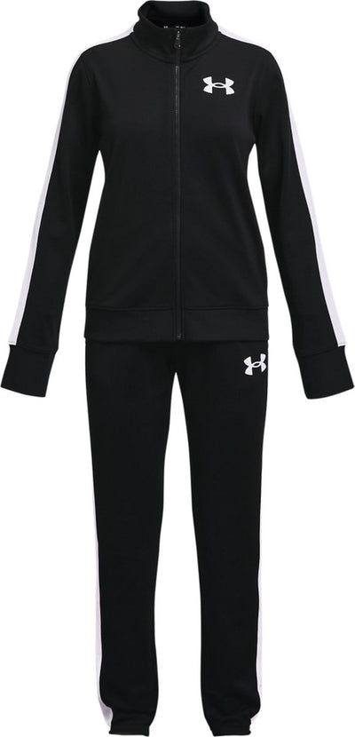 Tuta da ginnastica per ragazze Under Armour Ua Rival Knit-BLK - nera - bianca