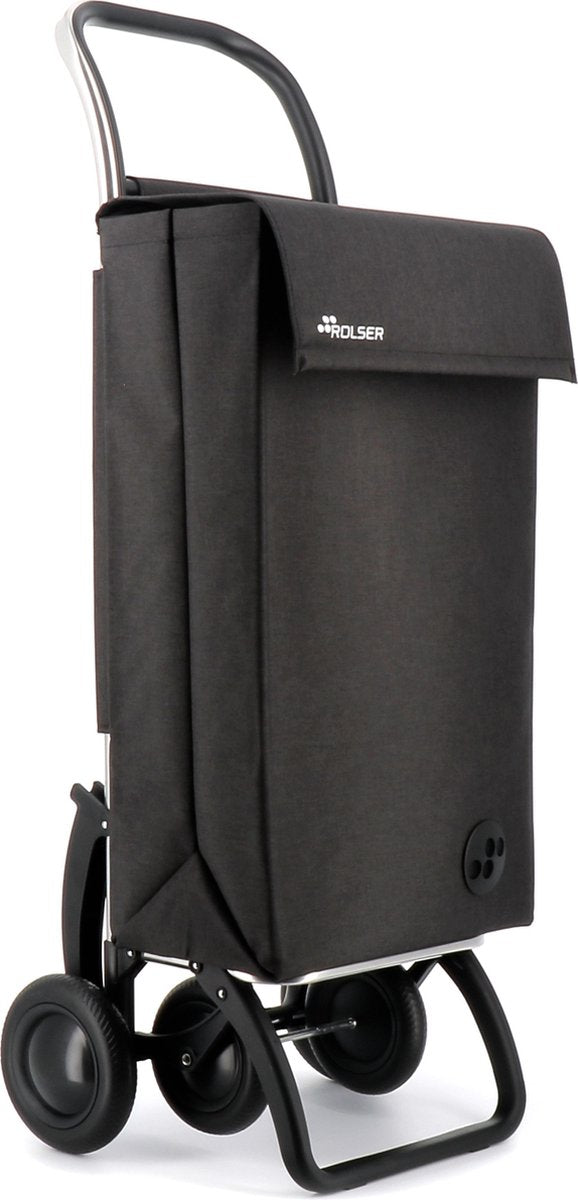 Rolser boodschappentrolley 4 wielen sbelta tweed - 4.2 - zwart
