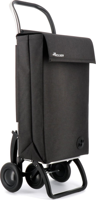 Rolser shopping trolley 4 wheels sbelta tweed - 4.2 - black