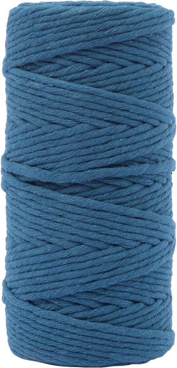 Vaessen creative • corda macramè 3mmx100m blu scuro