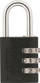Abus Cijfer hangslot 145 30 zwart (6cm)