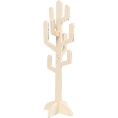 Creativ company cactus de madera, altura: 38 cm, anchura: 12 cm, grosor 8 mm, 1 pieza
