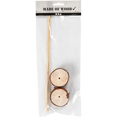 Montanti in legno Creativ company, h: 3 cm, p 5 cm, 2 set 1 scatola