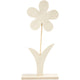Creativ Company Wooden Flower con pie, 26 cm