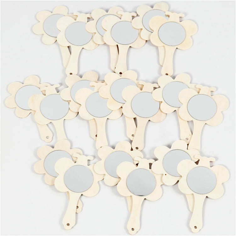 Creativ company handspiegels bloem en vlinder 20 stuks