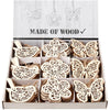 Creativ Company Figuras de madera Flower and Bird, 90 °.
