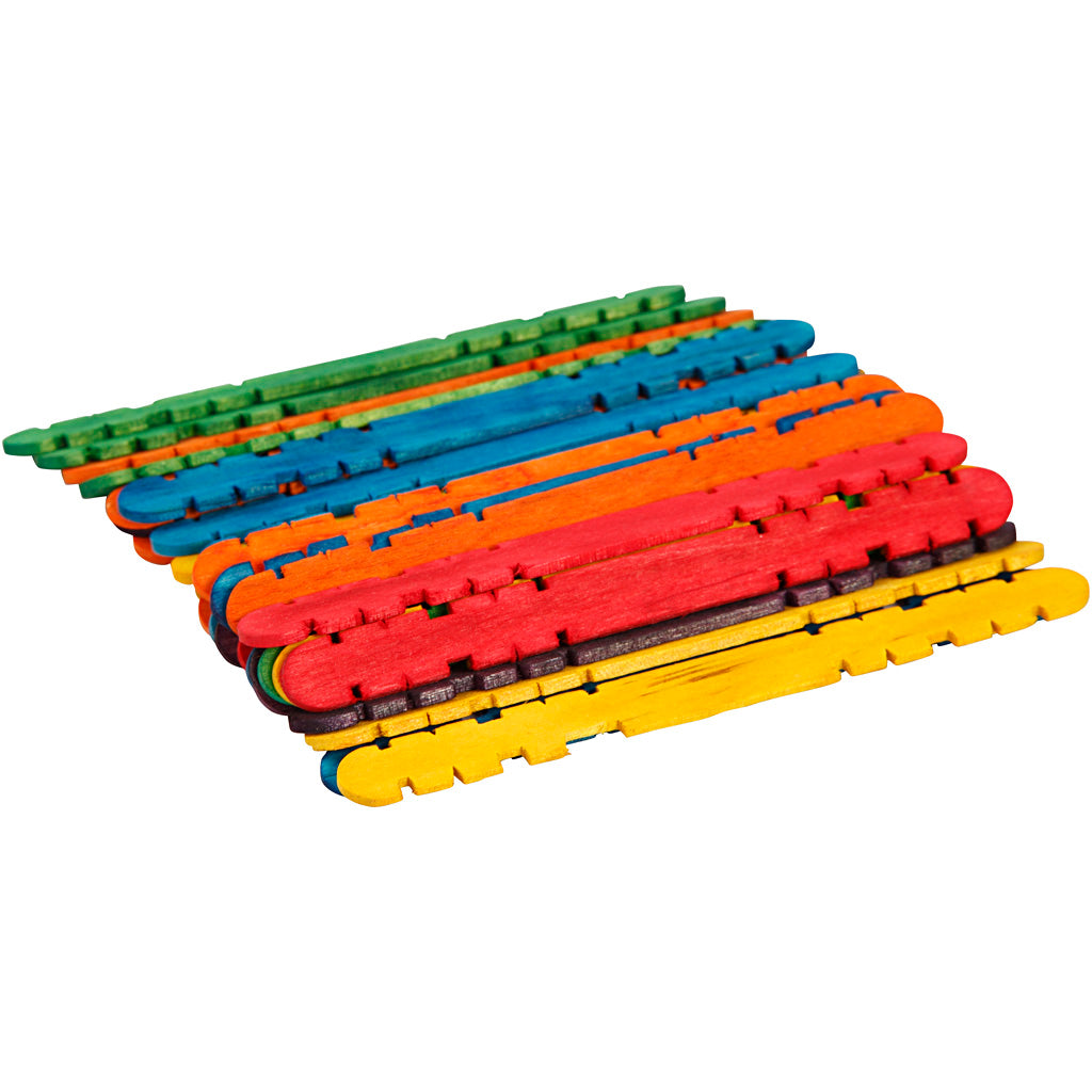 Legno da costruzione Creative Company, l: 11,4 cm, l: 10 mm, vari colori, 30 pezzi 1 scatola