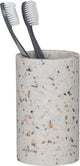 Mezcla de piel de foca - vaso para cepillo de dientes - independiente - terrazo