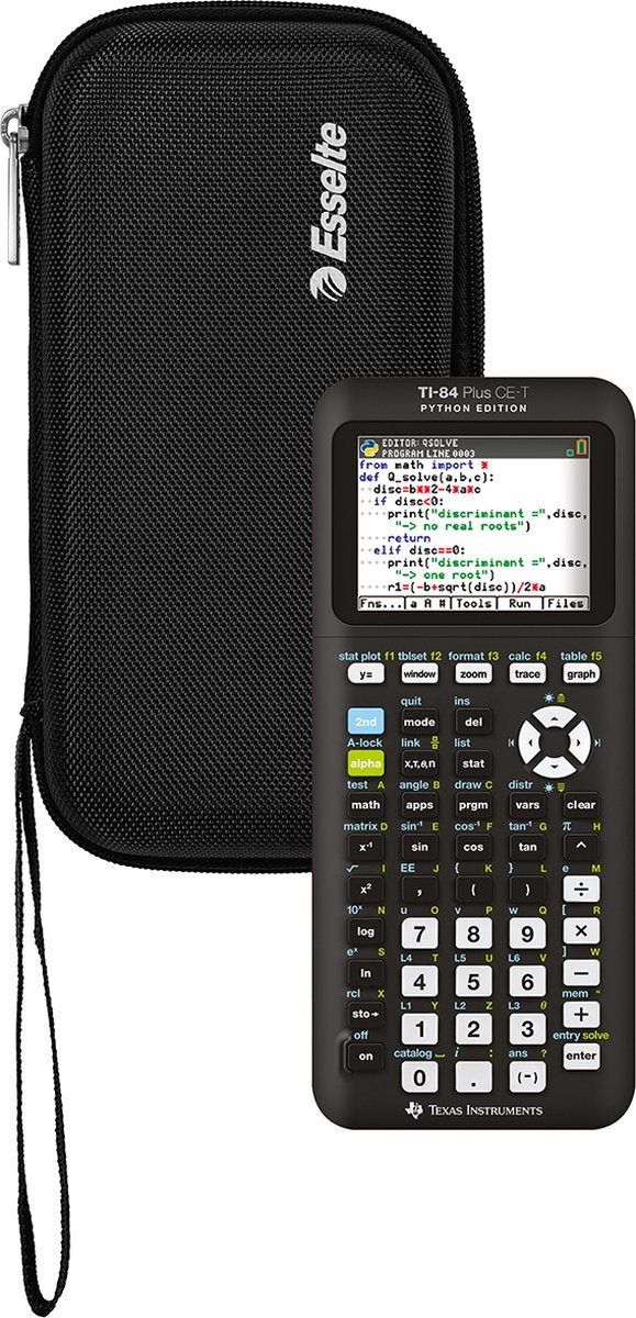 Texas Instruments ti-84 plus ce-t pitone + custodia esselte nera - calcolatrice grafica