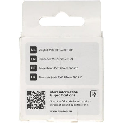 Fondo de llanta Simson 24'' -28'' 20mm PVC resistente
