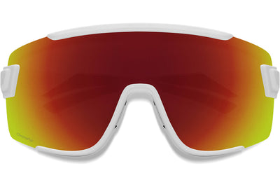 Smith Wildcat Bril White Chromapop Red Mirror