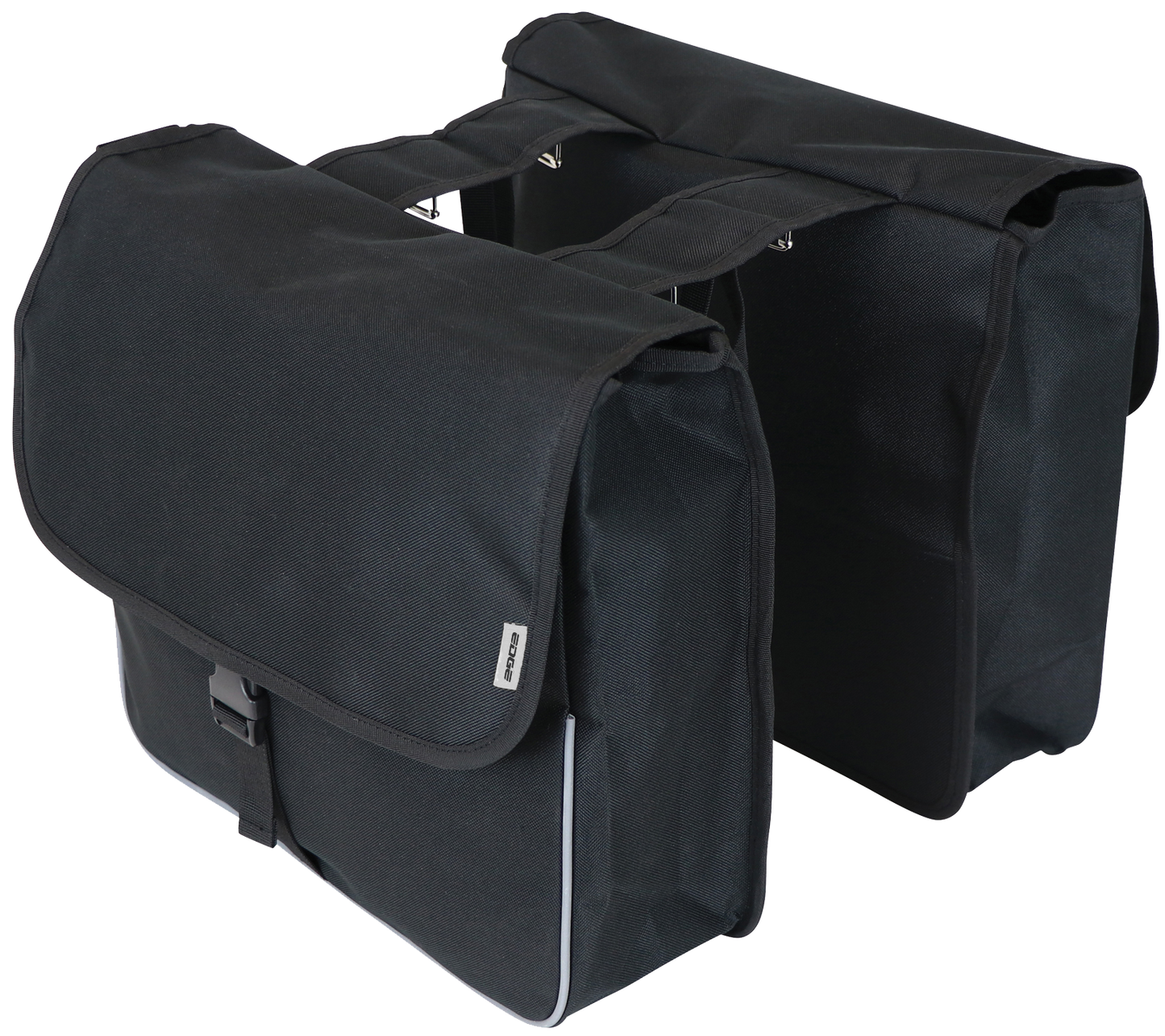 Comprador básico de bolsas de bicicleta de borde 26 litros 33 x 36 x 12 cm (2x) Negro