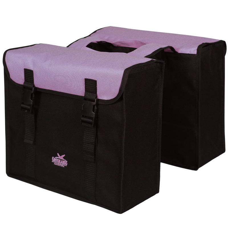 Doppio sacchetto di Groenlandia, L nero viola. Dimensioni 38x34x13cm. Contenuto 35L