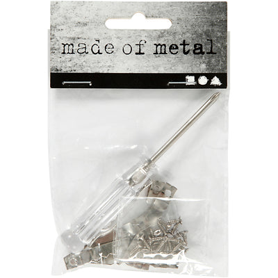 Accessori per sospensione Creative Company, dimensioni 5x40 mm, argento, 10 pezzi, 1 scatola