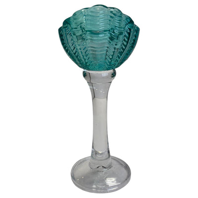 Mansion atmosphere candlestick scallop 9.5x9x21.6cm