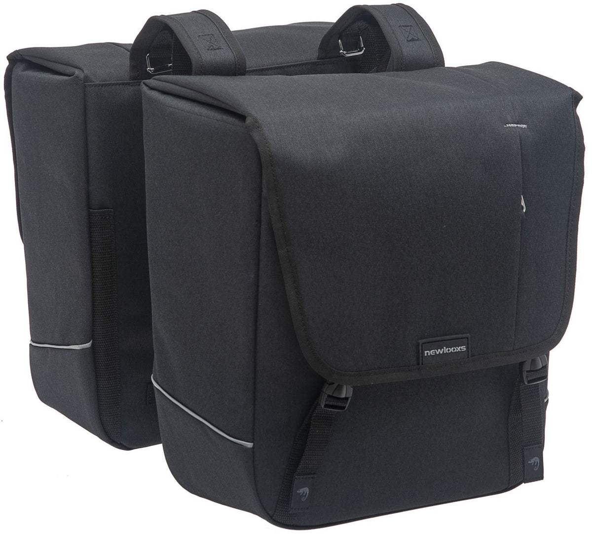 New Looxs Nova Double - Double bicycle bag, water -repellent, black